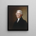 Thomas Jefferson - Gilbert Stuart — inramlat konstverk på väggen