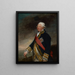 Vice-amiral Edward Hughes - Gilbert Stuart — inramlat konstverk på väggen