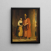 Shylock och Jessica från Köpmannen i Venedig II ii - Gilbert Stuart Newton — inramlat konstverk på väggen