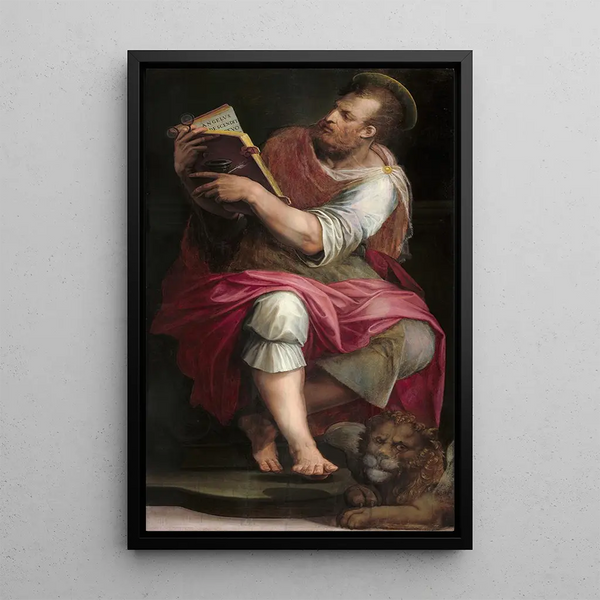 Saint Marc - Giorgio Vasari — inramlat konstverk på väggen