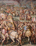 kejsaren Massimiliano lyfter belägringen av Livorno - Giorgio Vasari — vy av konstverket