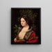 Ung kvinna - Giorgione — inramlat konstverk på väggen