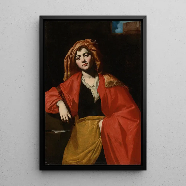 Sainte Barbe - Giovan Francesco de Rosa — inramlat konstverk på väggen