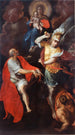 Vierge à l'Enfant med Saint Jean l'Évangéliste och Saint Michel - Giovanni Ambrogio Figino — vy av konstverket
