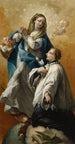 La Vierge en gloire avec Saint Louis de Gonzague - Giovanni Battista Canal — vy av konstverket