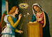 Annunciation till Jungfrun - Giovanni Battista Cima da Conegliano — vy av konstverket