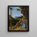 Saint Jérôme dans le désert - Giovanni Battista Cima da Conegliano — inramlat konstverk på väggen