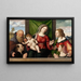 La Vierge et l'Enfant avec des saints et des donateurs - Giovanni Battista Cima da Conegliano — inramlat konstverk på väggen