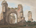 Vue des ruines des thermes de Caracalla - Giovanni Battista Lusieri — vy av konstverket