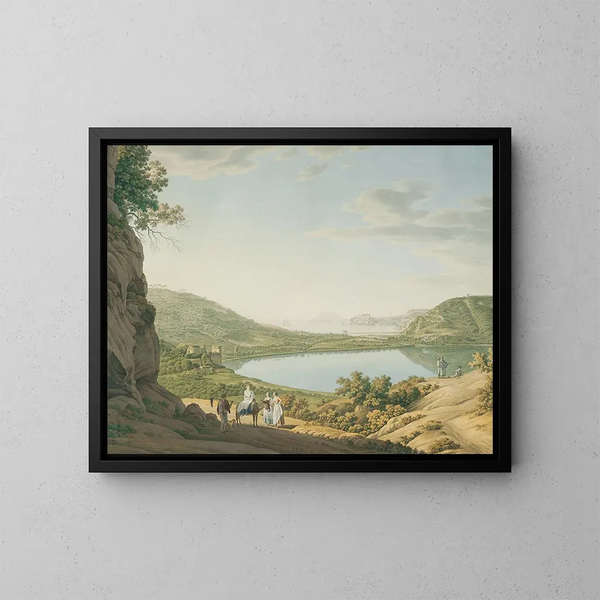 Avernesjön - Giovanni Battista Lusieri — inramlat konstverk på väggen