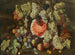 still life i landskap med druvor, vattenmeloner, fikon och äpplen - Giovanni Battista Ruoppolo — vy av konstverket