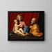 La Sainte Famille - Giovanni Battista Salvi da Sassoferrato — inramlat konstverk på väggen