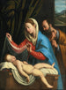La Vierge et Saint Joseph avec l'Enfant Jésus endormi - Giovanni Battista Salvi da Sassoferrato — vy av konstverket