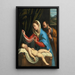 La Vierge et Saint Joseph avec l'Enfant Jésus endormi - Giovanni Battista Salvi da Sassoferrato — inramlat konstverk på väggen