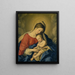 La Vierge à l'Enfant - Giovanni Battista Salvi da Sassoferrato — inramlat konstverk på väggen