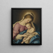 Vierge à l’Enfant - Giovanni Battista Salvi da Sassoferrato — inramlat konstverk på väggen