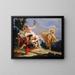 Apollon jagar Daphné - Giovanni Battista Tiepolo — inramlat konstverk på väggen