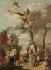 Les Hébreux recueillant la manne dans le désert, esquisse - Giovanni Battista Tiepolo — vy av konstverket