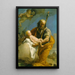 Sankt Josef och Jesusbarnet - Giovanni Battista Tiepolo — inramlat konstverk på väggen