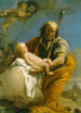 Sankt Josef och Jesusbarnet - Giovanni Battista Tiepolo — vy av konstverket