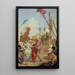 La Rencontre d'Antoine et Cléopâtre - Giovanni Battista Tiepolo — inramlat konstverk på väggen