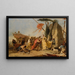 La Rencontre d'Antoine et Cléopâtre - Giovanni Battista Tiepolo — inramlat konstverk på väggen