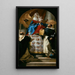 La Vierge et l'Enfant avec les saints Dominique et Hyacinthe - Giovanni Battista Tiepolo — inramlat konstverk på väggen