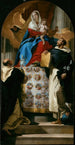 La Vierge et l'Enfant avec les saints Dominique et Hyacinthe - Giovanni Battista Tiepolo — vy av konstverket