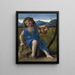 L'enfant Bacchus - Giovanni Bellini — inramlat konstverk på väggen
