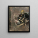 Dame au chapeau jaune avec son chien La Marchesa Casati - Giovanni Boldini — inramlat konstverk på väggen