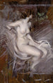Nu de jeune fille assise Nu couleur perle - Giovanni Boldini — vy av konstverket