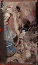 Nu feminin med tigerhud - Giovanni Boldini — vy av konstverket