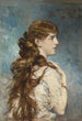 porträtt av Harriet Valentine Crocker Alexander - Giovanni Boldini — vy av konstverket