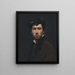 Portrait av en ung man - Giovanni Boldini — inramlat konstverk på väggen