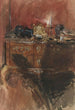 Vue d'un intérieur avec une commode Louis XV - Giovanni Boldini — vy av konstverket