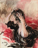 En kvinna fixar håret - Giovanni Boldini — vy av konstverket