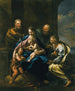 La Vierge et l'Enfant avec les saints - Giovanni Domenico Ferretti — vy av konstverket