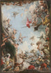La Glorification de la famille Giustiniani - Giovanni Domenico Tiepolo — vy av konstverket