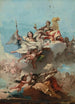 Triumf av dygd - Giovanni Domenico Tiepolo — vy av konstverket