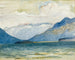 Vue depuis Plaun Da Lej vers la péninsule de Chast - Giovanni Giacometti — vy av konstverket