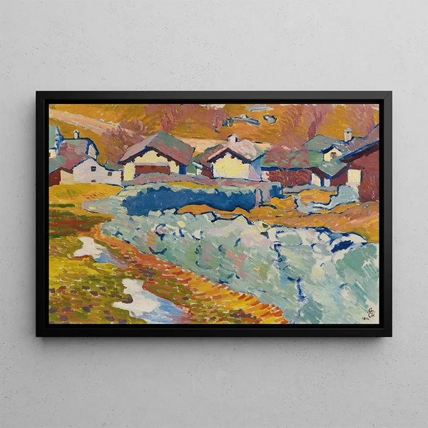 Préprintemps à Stampa - Giovanni Giacometti — inramlat konstverk på väggen