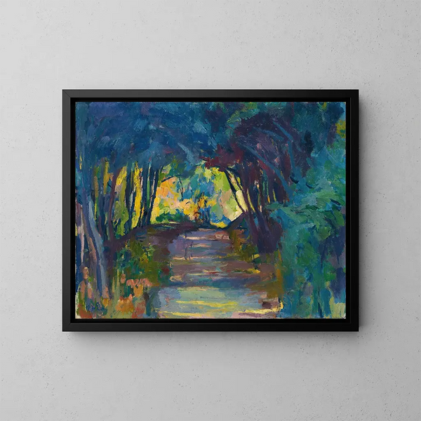 Vägskog - Giovanni Giacometti — inramlat konstverk på väggen