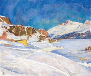 Giovanni Giacometti - Winter Landscape Near Capolago.webp