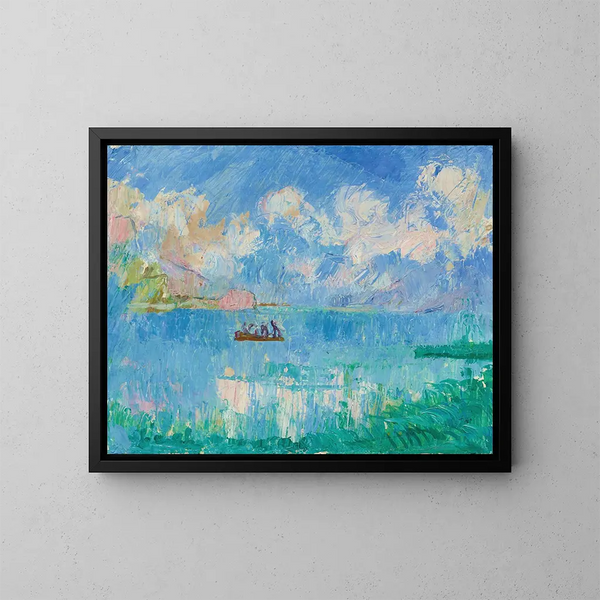 Les Pêcheurs - Giovanni Giacometti — inramlat konstverk på väggen