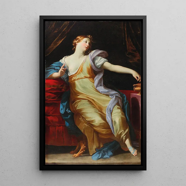 Portia - Giovanni Giacomo Semenza — inramlat konstverk på väggen