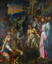 La resurrección de Lázaro - Giovanni Girolamo Muziano — vy av konstverket