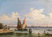 Panoramisk vy av lagunen med ön Sant'Elena och Lido i bakgrunden - Giovanni Grubacs — vy av konstverket