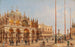 Vue de la basilique Saint-Marc et de la place Saint-Marc - Giovanni Grubacs — vy av konstverket