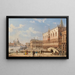 Palais des Doges med Ponte della Paglia - Giovanni Grubacs — inramlat konstverk på väggen
