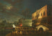 Venise, une fête sur la Piazzetta la nuit - Giovanni Grubacs — vy av konstverket